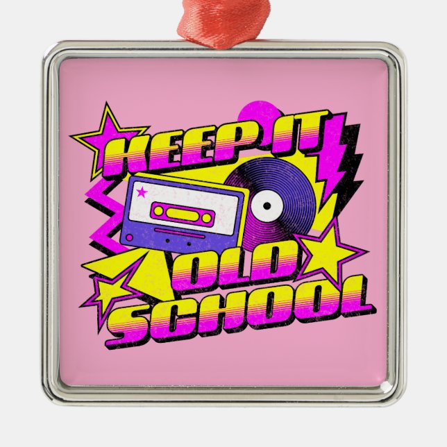 Keep it old school metal tree decoration (Front)