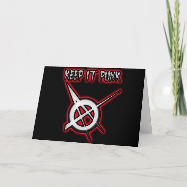 KEEP IT PUNK ROCK CARD (Front)