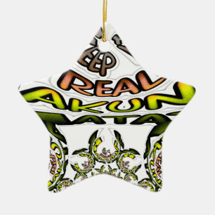 Keep It Real: Kaleidoscope Art Print/Graphic Ceramic Tree Decoration
