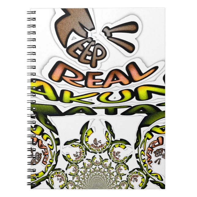 Keep It Real: Kaleidoscope Art Print/Graphic Spiral Notebook (Front)