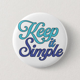 Keep It Simple Button (Blue)