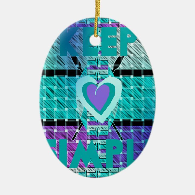 Keep it simple ceramic tree decoration (Front)