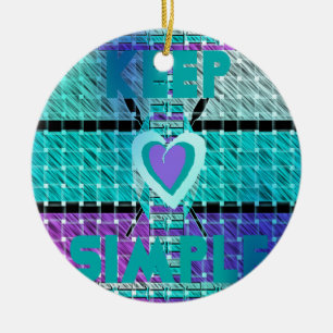 Keep it simple ceramic tree decoration