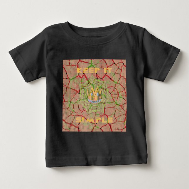 Keep It Simple: Cracked Earth Royal Clarity Art Baby T-Shirt (Front)