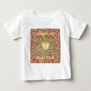 Keep It Simple: Cracked Earth Royal Clarity Art Baby T-Shirt