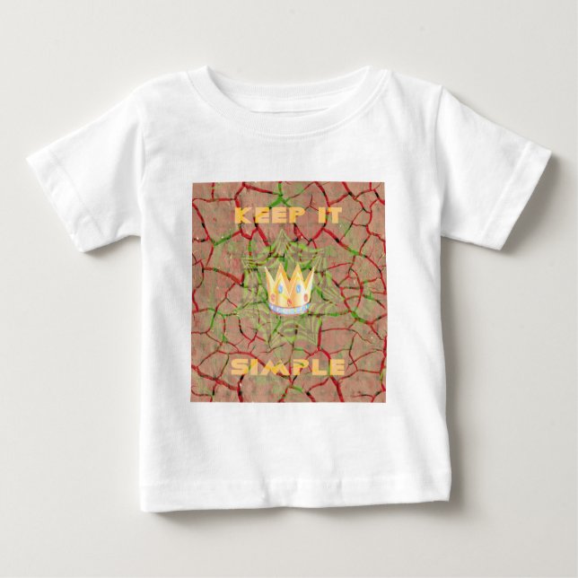 Keep It Simple: Cracked Earth Royal Clarity Art Baby T-Shirt (Front)