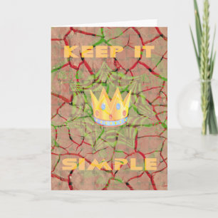 Keep It Simple: Cracked Earth Royal Clarity Art Card