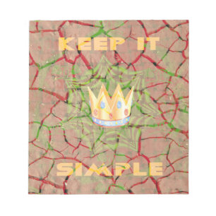 Keep It Simple: Cracked Earth Royal Clarity Art Notepad