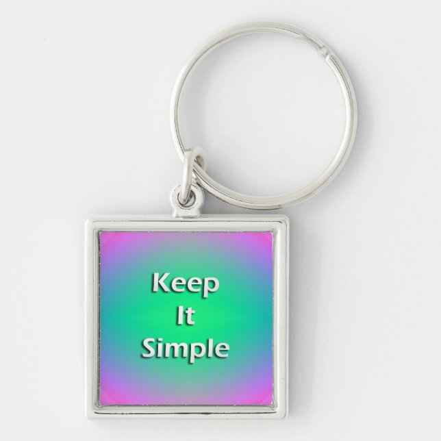 Keep It Simple Key Ring (Front)