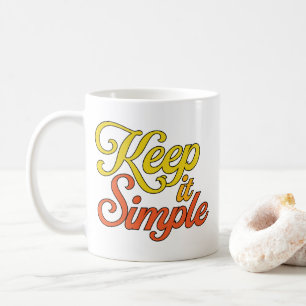 Keep it Simple Mug (Yellow)