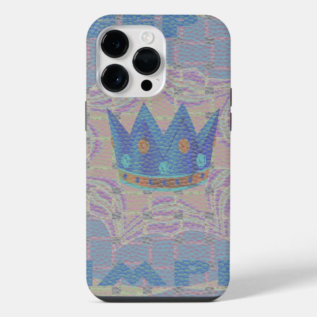 Keep It Simple: Pastel Royal Clarity Pattern Art iPhone Case (Back)