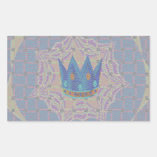 Keep It Simple: Pastel Royal Clarity Pattern Art Rectangular Sticker