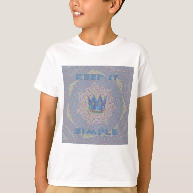Keep It Simple: Pastel Royal Clarity Pattern Art T-Shirt (Front)