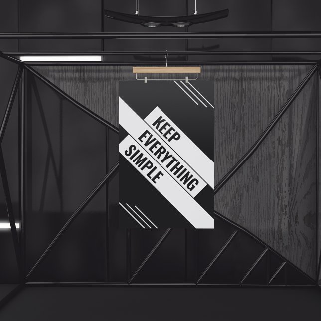 Keep It Simple Poster (Keep Everything Simple Typography)