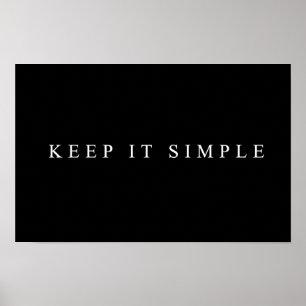 Keep it simple poster