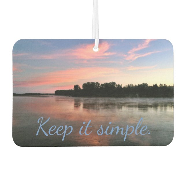 Keep it Simple River Sunset Air Freshener (Front)