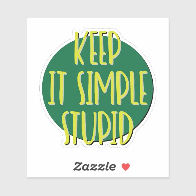 Keep It Simple Stupid 12 Step Slogan (Sheet)