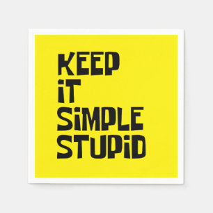 Keep It Simple Stupid Napkin