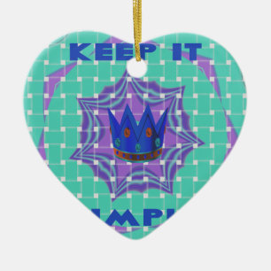 Keep It Simple: The Royal Clarity Pattern Art Ceramic Tree Decoration