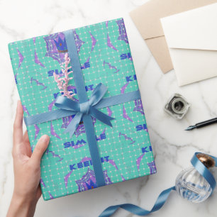 Keep It Simple: The Royal Clarity Pattern Art  Wrapping Paper