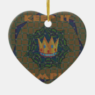 Keep It Simple: The Royal Clarity Pattern Design Ceramic Tree Decoration