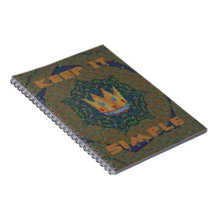 Keep It Simple: The Royal Clarity Pattern Design Spiral Notebook