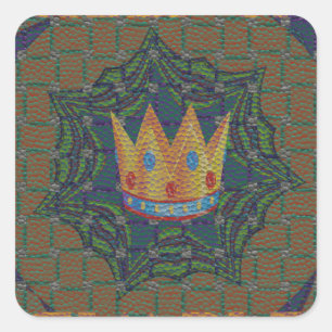 Keep It Simple: The Royal Clarity Pattern Design Square Sticker