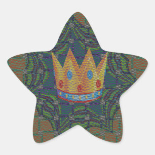 Keep It Simple: The Royal Clarity Pattern Design Star Sticker