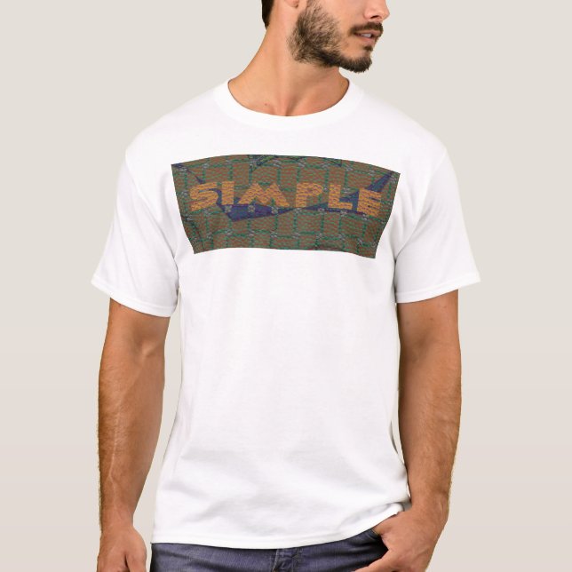 Keep It Simple: The Royal Clarity Pattern Design T-Shirt (Front)