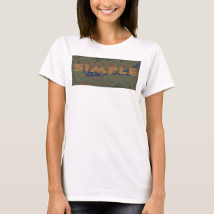 Keep It Simple: The Royal Clarity Pattern Design T-Shirt