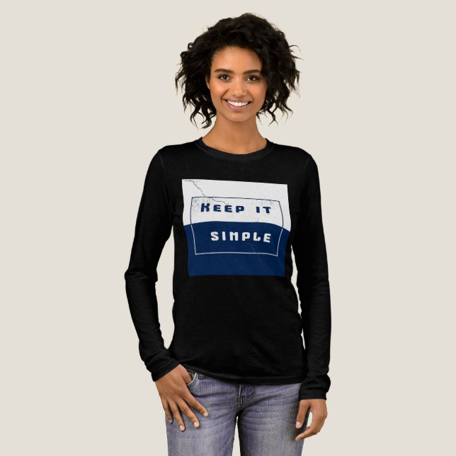 "Keep It Simple" Tri-Blend Shirt (Full Front)
