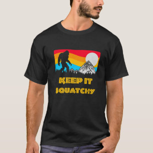 Keep It Squatchy Bigfoot Rock And Roll Sasquatch S T-Shirt