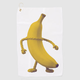 Keep It Tide – Funny Banana Typography Minimalist  Golf Towel