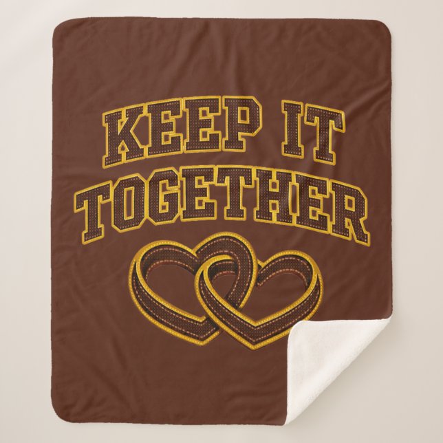 Keep It Together Sherpa Blanket (Front)