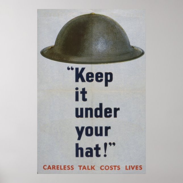 Keep It Under Your Hat, 1944-1945 Poster (Front)