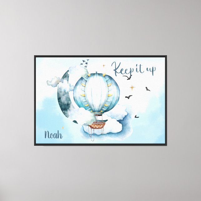 Keep it up Ship in the Ocean Customisable Canvas Print (Front)