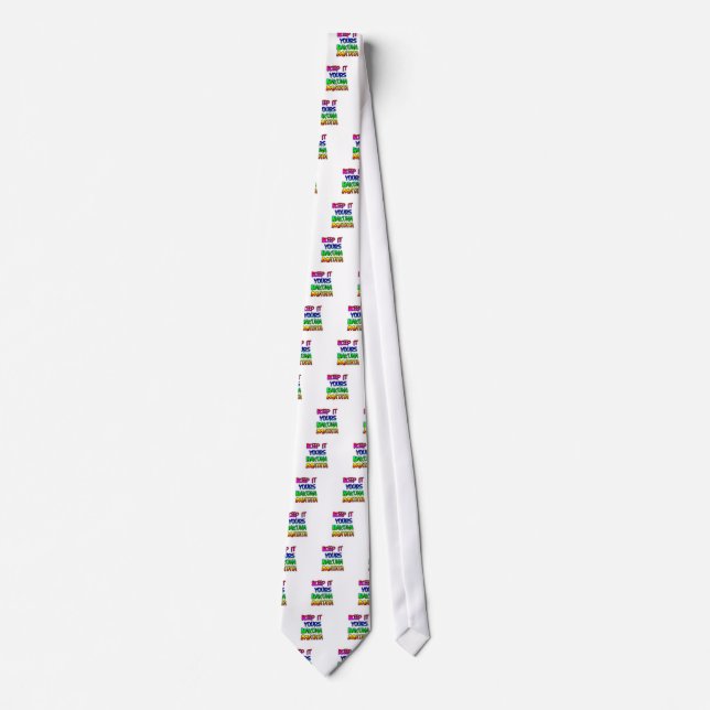 Keep It Yours Hakuna Matata Art Print Tie (Front)
