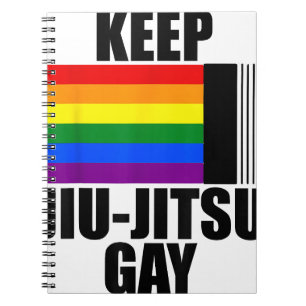 Keep Jiu Jitsu Gay Shirt LGBT Gay Pride Month 2024 Notebook
