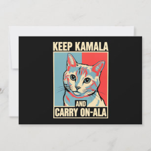 Keep Kamala and Carry On-A-La LA Kamala Harris Invitation