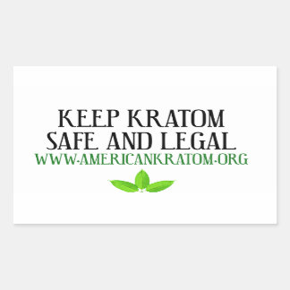 Keep Kratom Legal and Safe Rectangular Sticker