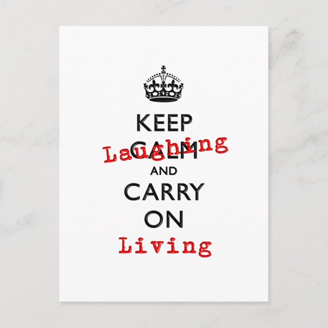KEEP LAUGHING POSTCARD (Front)