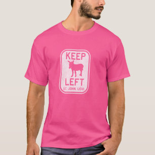 Keep Left St. John USVI Donkey Distressed Shirt
