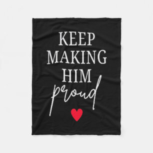 Keep Making Proud Bereavement Loss of Dad Fleece Blanket