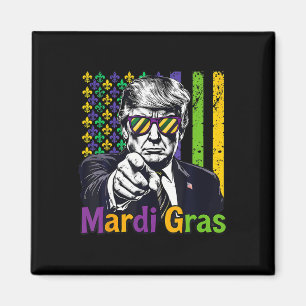Keep Mardi Gras Great Funny Trump Mardi Gras 2025 Magnet