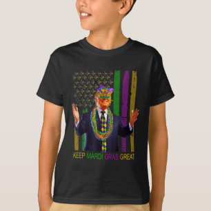 Keep Mardi Gras Great Funny Trump Mardi Gras 2025  T-Shirt