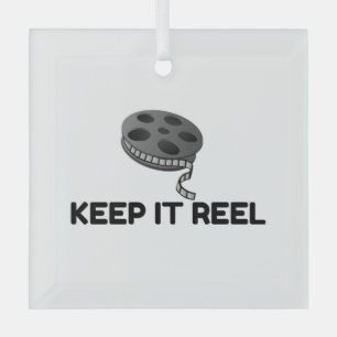 KEEP MOVIE REEL GLASS TREE DECORATION
