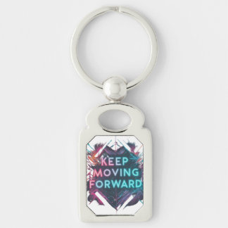 Keep Moving Forward Key Ring