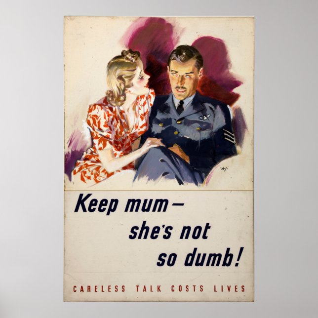 Keep mum, she's not so dumb poster (Front)