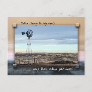 Keep My Words in Your Heart Postcard