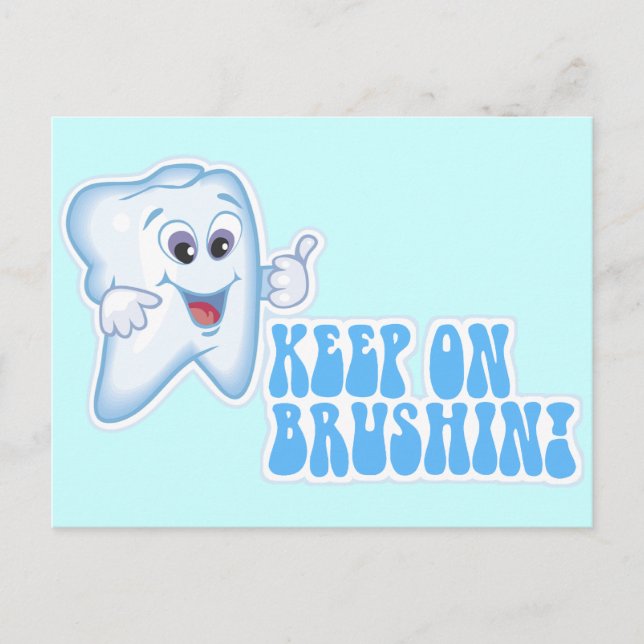 Keep On Brushin! Postcard (Front)